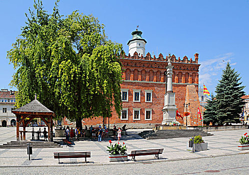 市场,市政厅,波兰