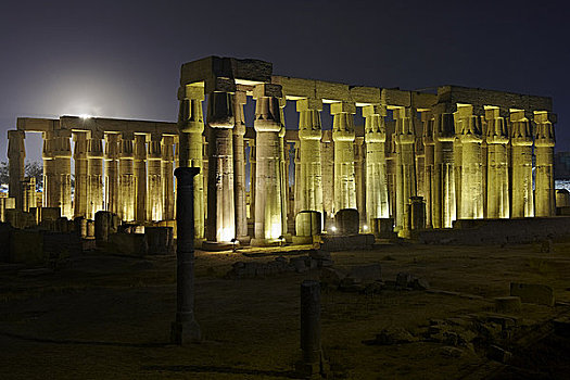 卢克索神庙,路克索神庙,埃及,非洲