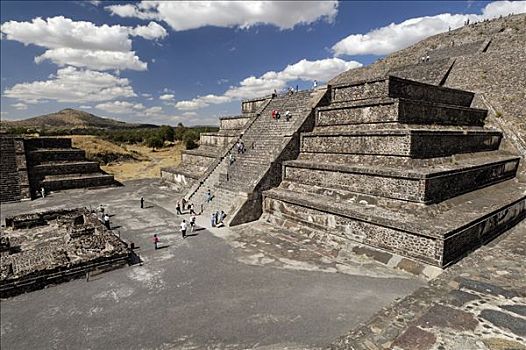 月亮,金字塔,特奥蒂瓦坎,墨西哥