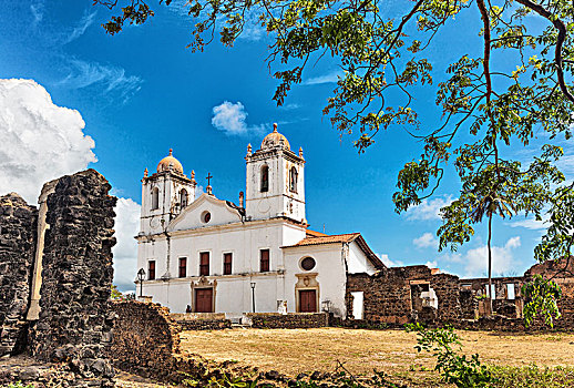 教堂,遗址,古建筑,巴西