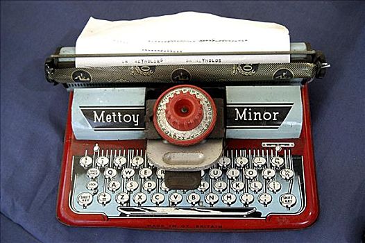 特写,老式,打字机