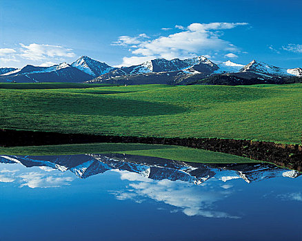 中国新疆特克斯草原自然风景