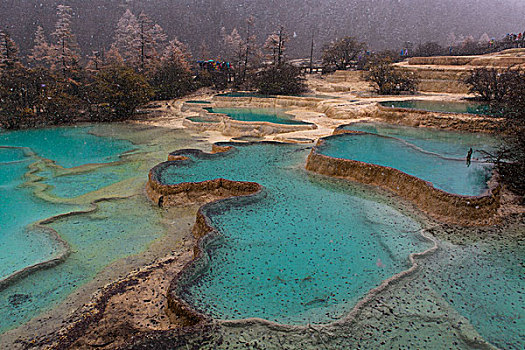 川西黄龙雪景