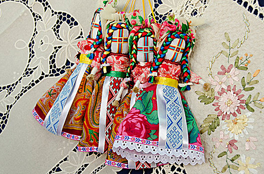 乌克兰,敖德萨,特色,纺织品,纪念品,工艺品,蕾丝桌布,娃娃
