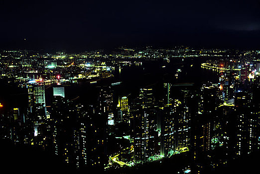香港,港口,太平山,夜晚