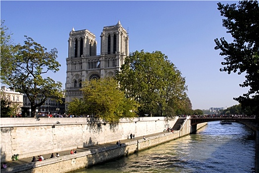 塞纳河,圣母大教堂,巴黎