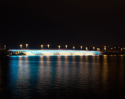 长春南湖大桥夜景