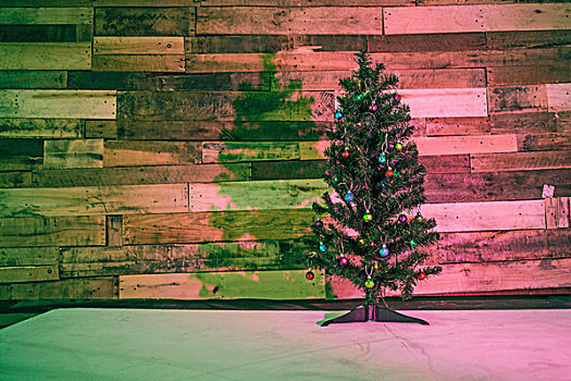 圣诞树,色彩,灯