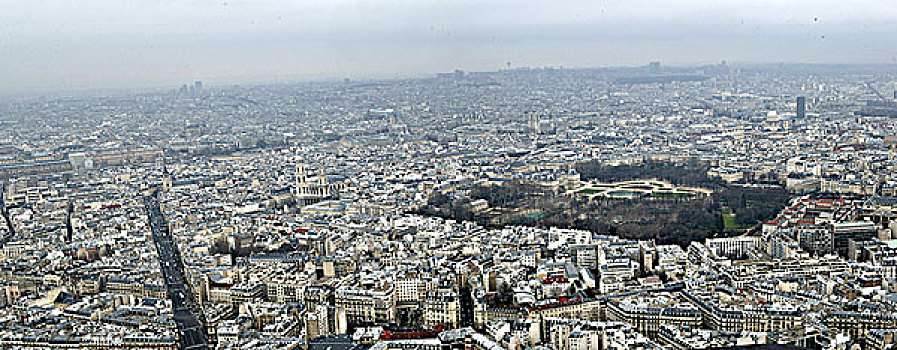 法国巴黎鸟瞰