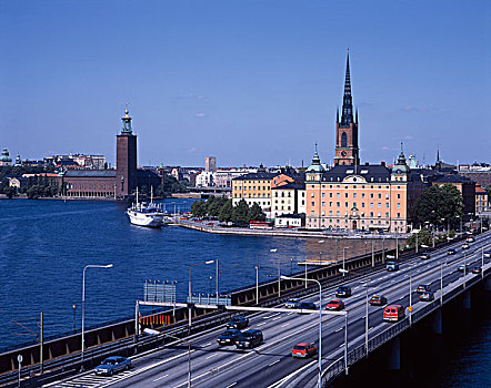 瑞典,斯德哥尔摩,天际线