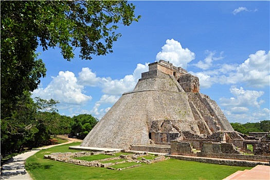 玛雅,金字塔,乌斯马尔,尤卡坦半岛,墨西哥