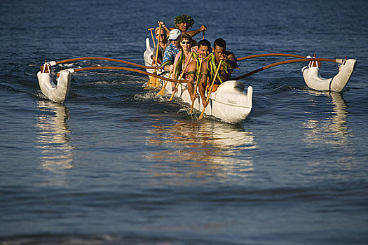 夏威夷,指导,文化,独木舟,文化遗产,划船,历史,食肉鹦鹉,费尔蒙特,毛伊岛