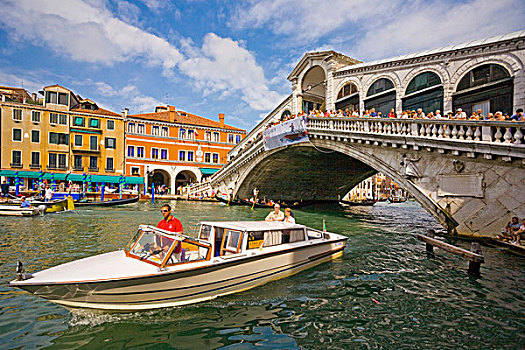 桥,运河,威尼斯,意大利,欧洲