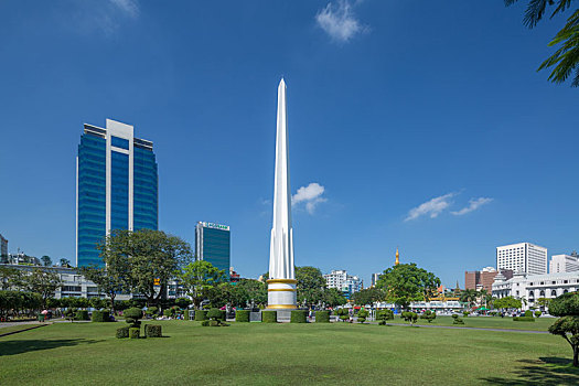缅甸仰光自由广场纪念碑