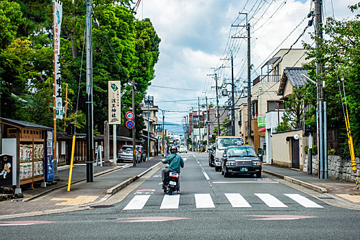 日本京都市区街道风光
