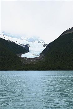 湖,正面,山峦,阿根廷,冰河,国家公园,阿根廷湖,卡拉法特,巴塔哥尼亚