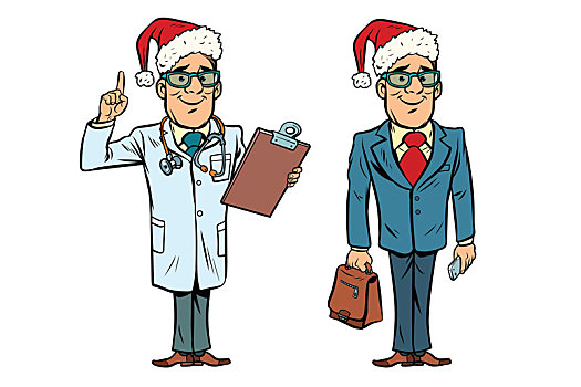 圣诞快乐,博士,商务人士