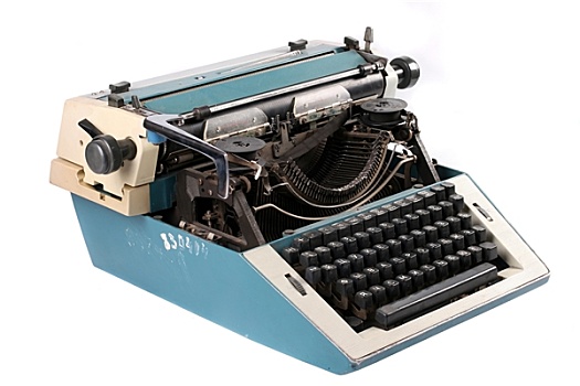 老,旧式,打字机