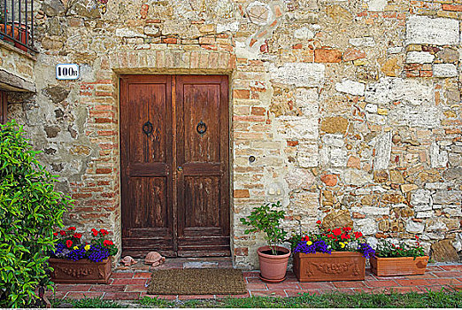 门,郊区住宅,托斯卡纳,意大利