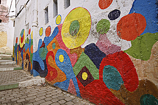 非洲,北非,摩洛哥,墙壁彩绘