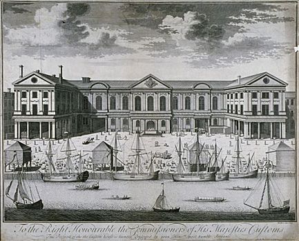 海关大楼,泰晤士河,1715年,艺术家