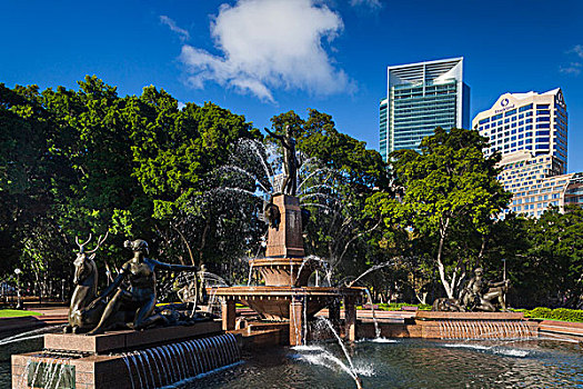 澳大利亚,悉尼,海德公园,喷泉