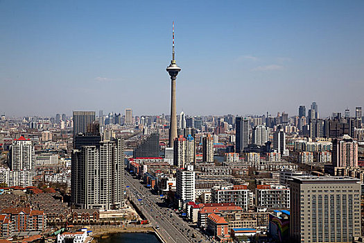 天津市河西区全景