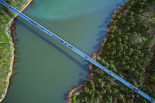 南京银杏湖钢索桥