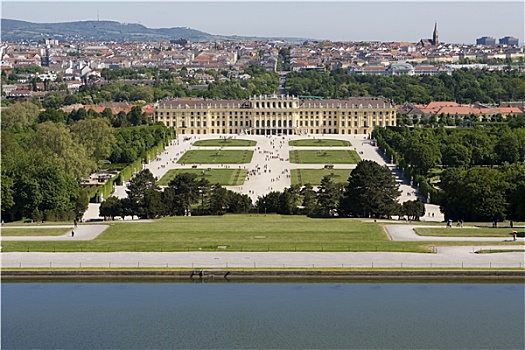 城堡,美泉宫,维也纳