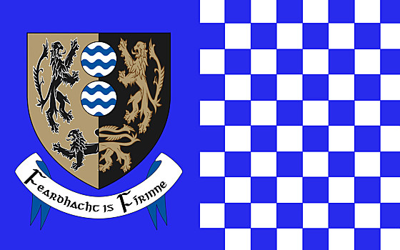 旗帜,爱尔兰,省,阿尔斯特,局部,边界,区域
