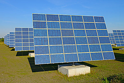排,太阳能电池板,黑森州,德国