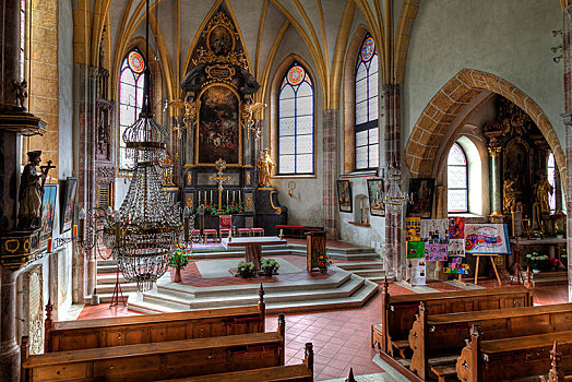 教区教堂,坏,萨尔茨卡莫古特,施蒂里亚,奥地利,欧洲