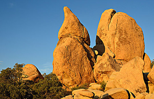 岩石构造,隐藏,山谷,约书亚树国家公园,莫哈维沙漠,加利福尼亚,西南方,美国