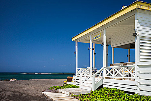 尼维斯岛,迪耶普,湾,海鲜,餐馆