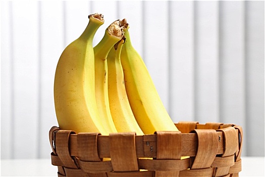 香蕉,柳条篮