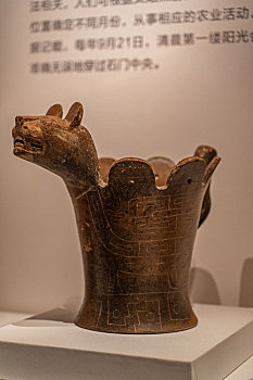 秘鲁佩德罗德奥斯马博物馆迪亚瓦纳科文化陶黑色香炉