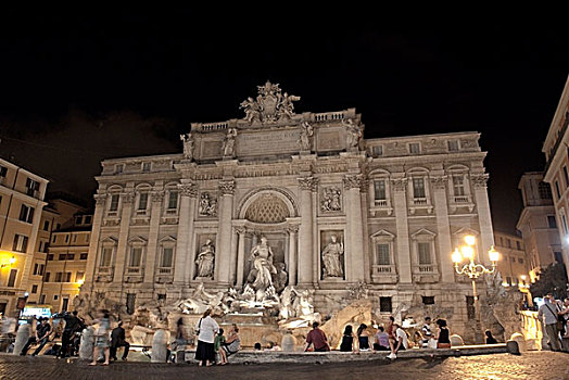 夜晚,风景,建筑师,罗马,意大利,欧洲