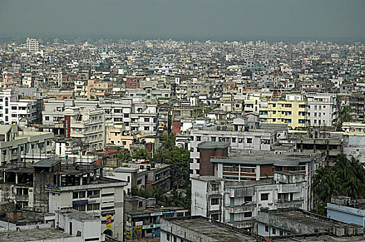 城市,达卡,首都,孟加拉,四月,2006年