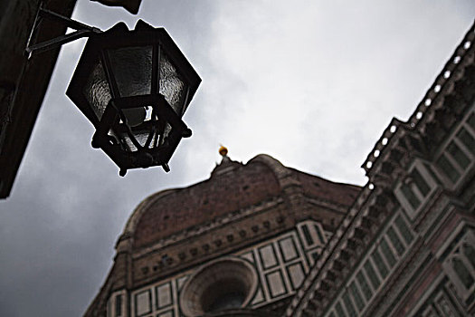 吊灯,建筑正面,佛罗伦萨,托斯卡纳,意大利