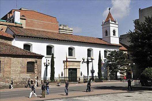 维拉克鲁斯,教堂,十字架,广场,桑坦德,哥伦比亚,南美