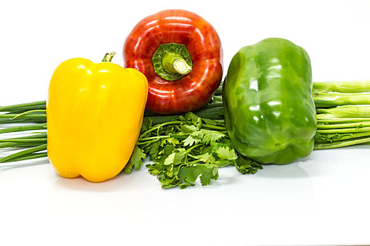 彩色,胡椒,新鲜,蔬菜