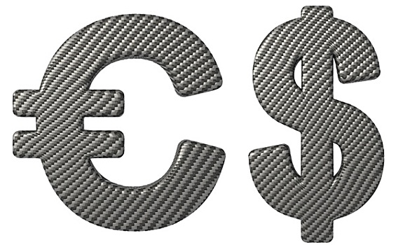 碳,纤维,字体,美元,欧元,象征