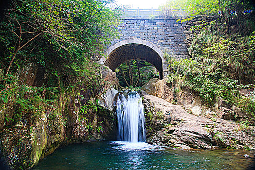 溪流,瀑布,小溪,山