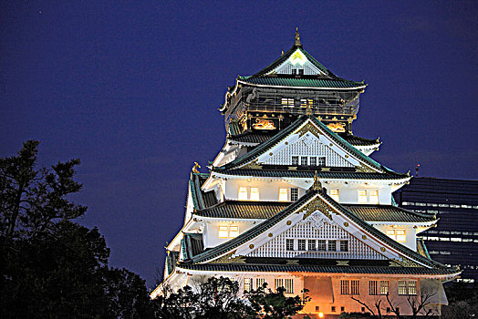 日本,大阪,城堡