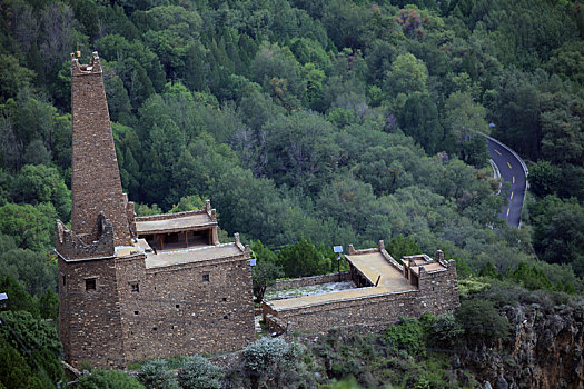 四川丹巴,甲居藏寨古碉楼