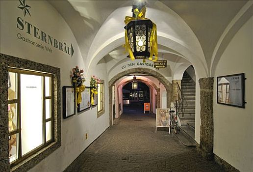 入口,旅店,萨尔茨堡,欧洲