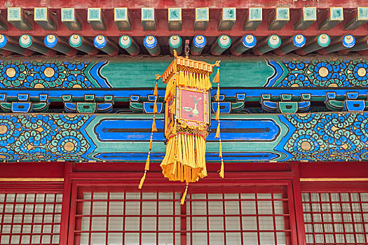 北京故宫里的宫灯