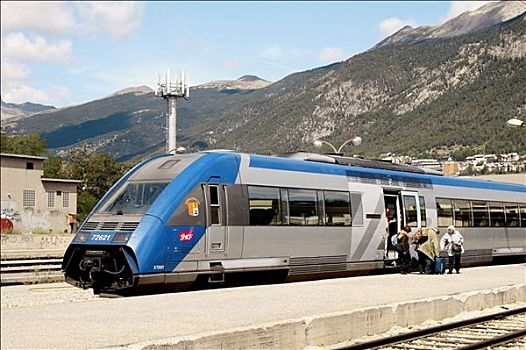 火车站,地区性,列车,上阿尔卑斯省,法国