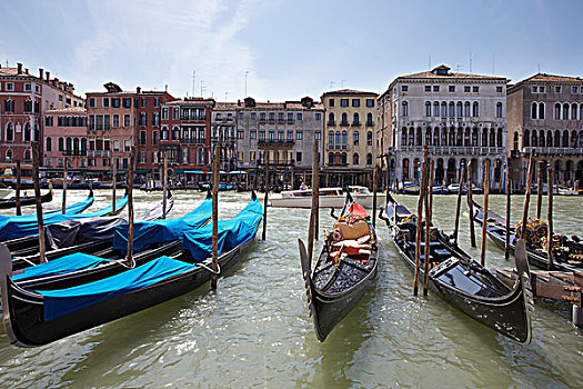 小船,运河,威尼斯,意大利,欧洲