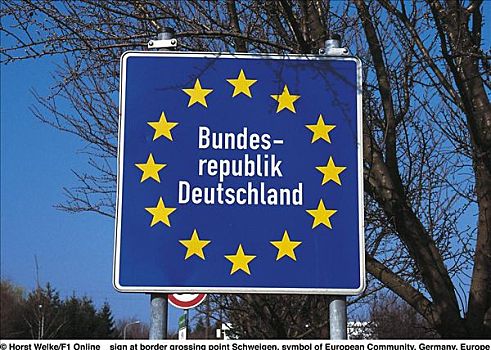 标识,边界,指示,象征,欧共体,德国,欧洲